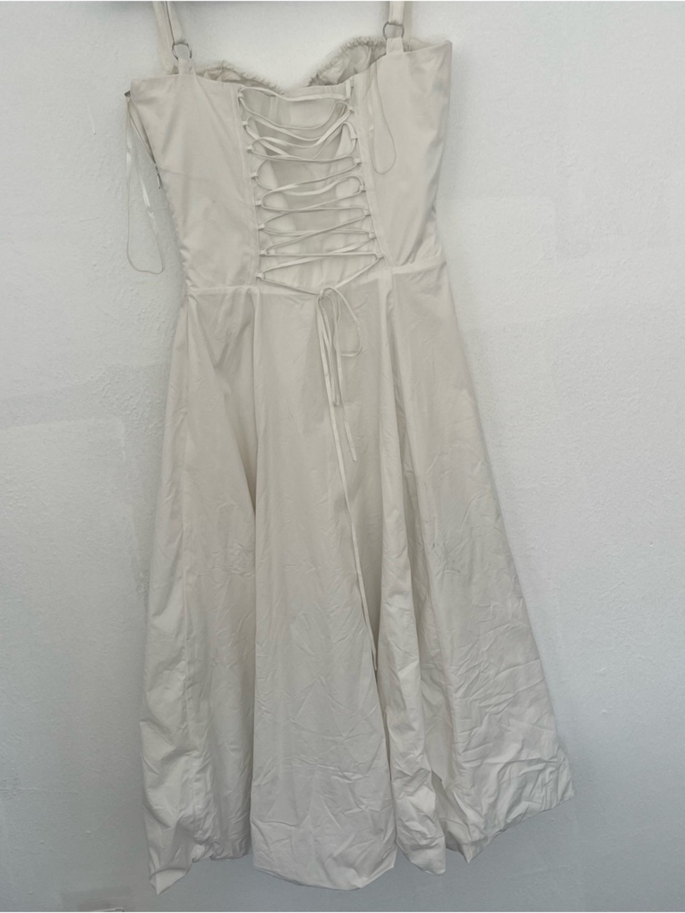 House of CB Carmen White Bustier Sundress Medium - Picture 8 of 10
